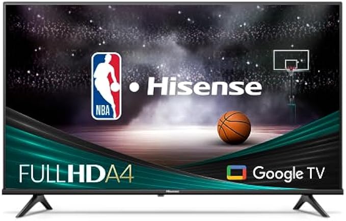 Hisense 32-Inch Class A4 Series FHD 1080p Google Smart TV (32A4K) - DTS Virtual: X, Game & Sports Modes, Chromecast Built-in, Alexa Compatibility