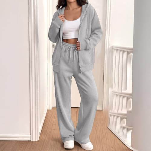 SdGgsgv Matching Sweat Sets for Women Zip Hoodie Jogger Pants Matching Sets - image 5