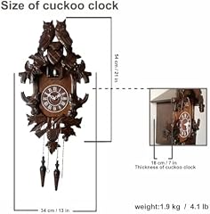 Dual Owl Decorative Night Mode Cuckoo Clock review image