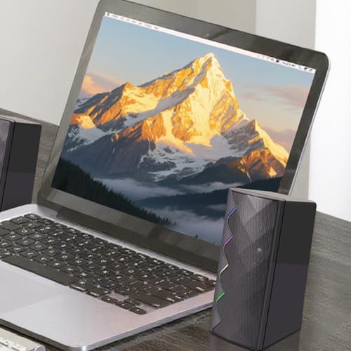 Audio PC alimenté par USB avec LED colorée pour jeux vidéo