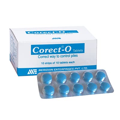 CORECT-O Ayurvedic Formula for Management of Piles (Pack of 100 Tablets)