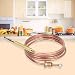 90 cm Universal-Thermoelement, Temperatursensoren mit 5 Muttern Gas Thermoelement Set Ersatz-Thermoelement-Kit-Ad... für Gasöfen Induktionsherde Gasherde Gasgrill Heizgeräte Boiler Warmwasserbereit