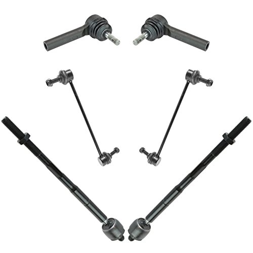 TRQ Front Steering & Suspension Kit Sway Bar Stabilizer Link Tie Rod Compatible with 2009-2020 Dodge Journey