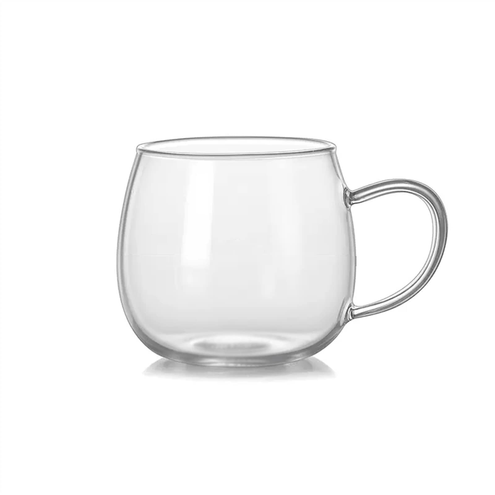 Tazas de café transparentes de 400ml estilo retro para hogar y oficina
