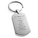 Tioneer Stainless Steel Commit to The Lord Proverbs 16:3 Dog Tag Keychain Keyring