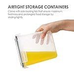 Airtight Food Storage Containers with Lids, Vtopmart 24 pcs Plastic Kitchen and Pantry Organization Canisters for Cereal, Dry Food, Flour and Sugar, BPA Free, Includes 24 Labels，Black - Image 3