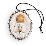 Willow Tree Remembrance Metal-Edged Ornament, Sculpted Hand-Painted Bas Relief