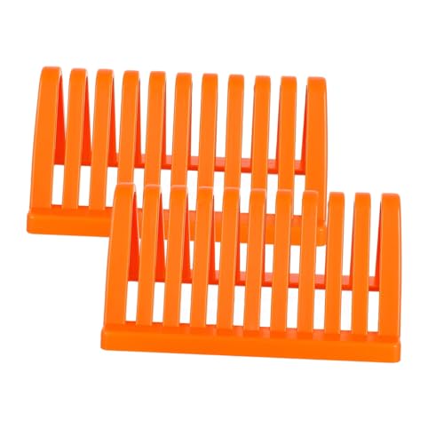 Alipis 2sets Slide Rack Labware Drying Rack Lab Drying Racks Dish Rack Stands Under The Sink Organizer Dish Drainers for Kitchen Cloth Drying Rack Microscope Slide Staining Rack 2pcs*2