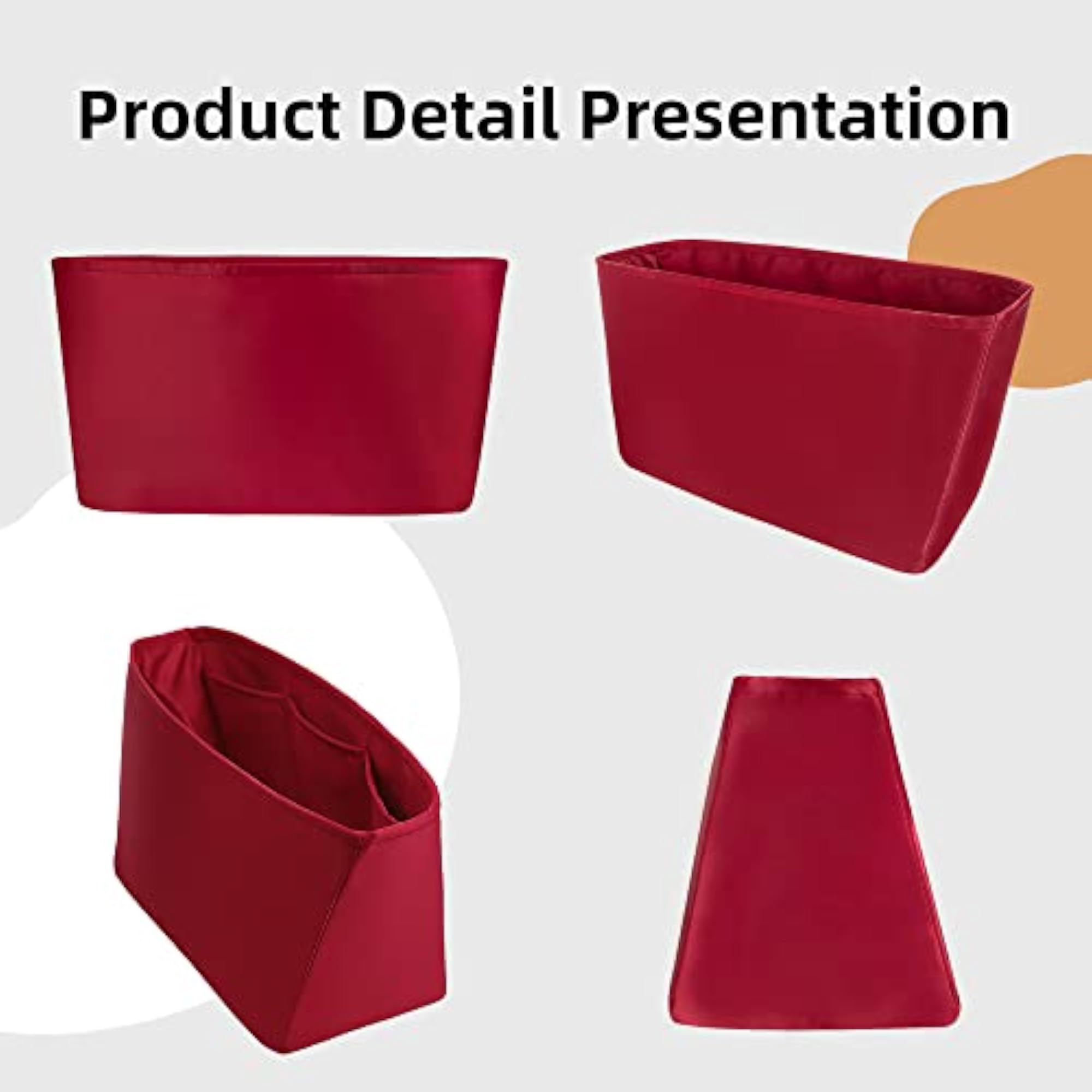 Luxury Handbag Organizer Insert, Silk for LV Bags