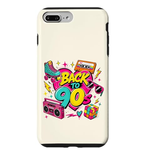 Back to 90s �m�X�^���W�A ���[���[�X�P�[�g ���W�J�Z 90�N�� �X�}�z�P�[�X iPhone 7 Plus/8 Plus �p