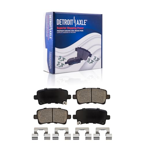 Image of Detroit Axle - Brake Kit for Chevy Impala Malibu Buick LaCrosse Regal Allure, Drilled & Slotted Brake Rotors and Ceramic Brakes Pads Replacement: 12.64 inch inch Front and 12.40 inch inch Rear Vented Rotors