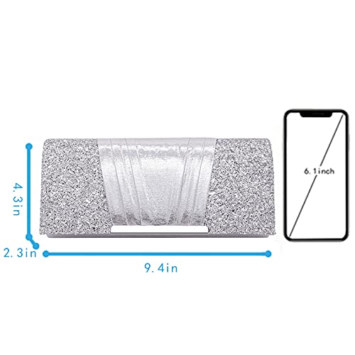 Image of Goclothod Evening Clutch Handbag Women Fashion Crossbody Shoulder Bag Chain Purse