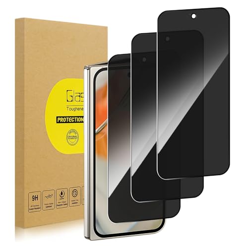 Lokyoo 3 Pack Front Privacy Screen Protector for Google Pixel 9 Pro Fold[Anti-Spy Tempered Glass] Ultra HD Anti-Scratch Bubble-Free Easy Install 9H Protective Glass for Google Pixel 9 Pro Fold