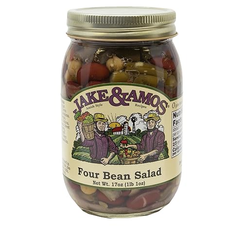 Jake & Amos Four Bean Salad, Pack of 2 (16 Oz. Jar)