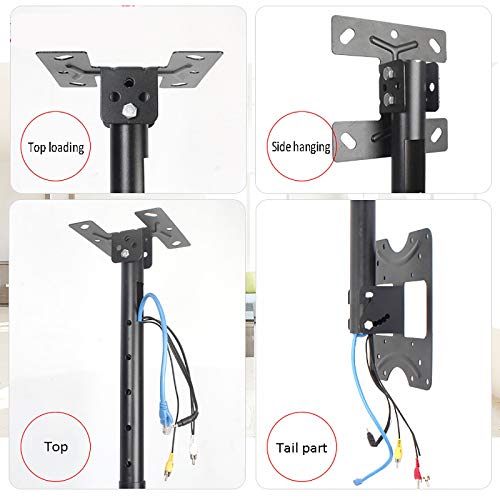 Support plafond TV câble FBSHAD écran LCD 15 32 pouces suspension - 5