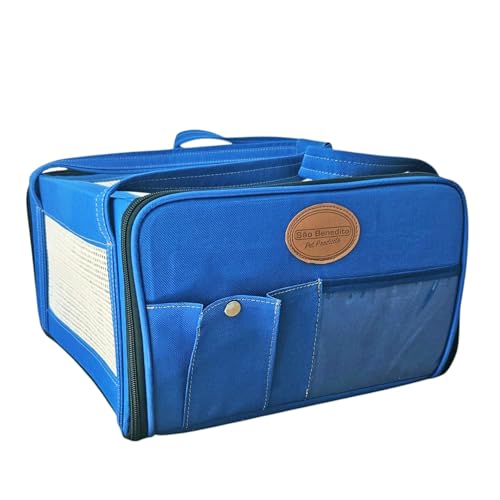 Bolsa Transporte Para Viagem Avião Companhia Azul Gatos E Cachorros - 43x31,5x20 Cm