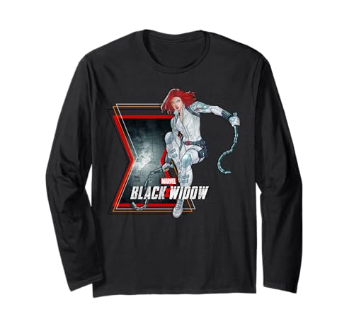 T-shirt Marvel Black Widow manches longues pour éviter le froid lors des salons de comics