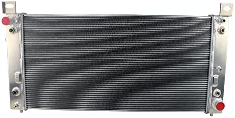 CoolingCare All Aluminum Double Oilcooler 3 Row Radiator for 1999-2011 Chevy Silverado, GMC Sierra 1500 2500 Series V8 Engine (19" x 40" OVERALL)