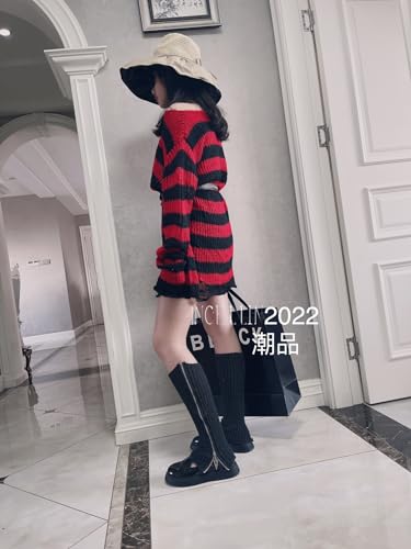 Image of Leg Warmer Personalized Warmth Zipper Knitted Leg Socks Y2K Cool Spicy Girls' Calf Cover