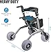 FEIMIRE Foldable Rolling Beach Walker with Lightweight Aluminum Frame & Ergonomic Handles for Outdoor, Mobility Aid for Elderly