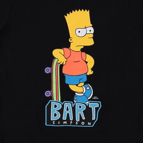 Image of The Simpsons Boy's Bart T-Shirt and Shorts Bundle Clothing Set- Little and Big Boys Bart Simpson Sizes 4-20