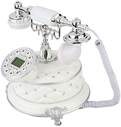 Teléfono antiguo retro, FSK/DTMF Dual System Classic Digital Vintage Teléfono fijo con pantalla de llamadas entrantes y función de