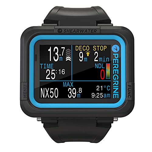 Shearwater Peregrine Air, Nitrox, 3 Gas Nitrox, Gauge Wrist Computer - 3 OC Gases Vibration Alerts