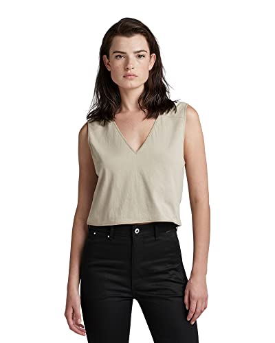 Débardeur boxy cropped graphic G-Star coupe courte originale