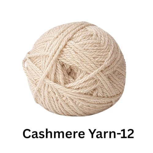 Image of VCR Sand Color Cashmere Knitting Yarn, 100 Grams Hank, 265 Meters Length, Acrylic 75% and Nylon 25%, Soft Crosia Thread for Crochet and Knitting, Suitable for Sweaters, Pullovers and Jackets
