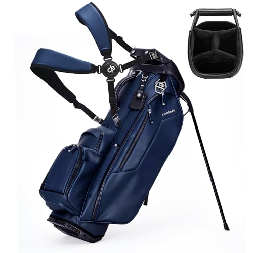 Camboke Golf Stand Bag, Wateproof, 4-Way Divider Golf Bag with Carbon Fiber...