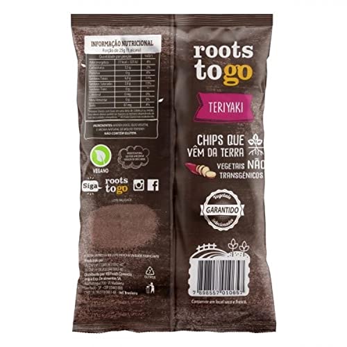 Roots To Go Batata-Doce Teriyaki 45g (6 Pacotes)