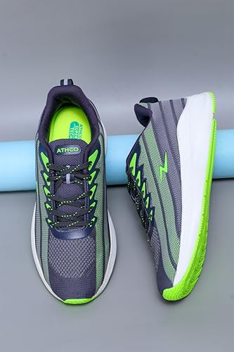 Image of ATHCO mens Mark Running Shoes for Man Comfortable Men's Sports Shoes with Memory Foam Cushioned Insole Sports Shoes for Men Running Walking Lightweight Gym Shoe for Men Comfortable Stylish & Casual Walking Shoe for Man Anti Slip Gym Footwear