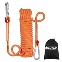NewDoar 12KN Marine Schwimmseil 10 mm Bootsseil 16FT(5M) 33FT(10M) 66FT(20M) 98FT(30M) Anker-Festmacherseil zum Bootfahren, Ankern, Camping, Angeln, Zeltüberdachung mit 2 Haken-Orange/20M
