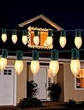 Adirxon (2-Pack) 50FT 50 LED C9 Outdoor Christmas Lights, Waterproof & Connectable String Lights for Holiday Decor, Super Bright Warm White Bulbs for Patio, Yard, Porch, and Roofline