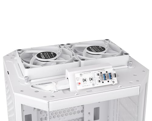 Image of Thermaltake Tower 250 Snow Mini-ITX Mini Tower; 2x120mm CT Fans Included; 360mm Radiator Support; 360mm GPU Clearance; Dual Chamber; CA-1Z9-00S6WN-AZ