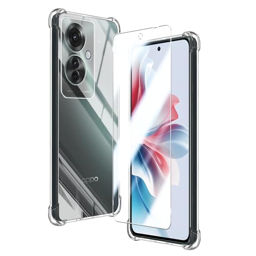 Ή OPPO Reno11 A P[X NA P[X OPPO Reno11A Jo[ TPU یP[X Jo[w + KXtB tB {Ɏq tB KX dx9H ߗ Uh KX SENXLL-Reno11