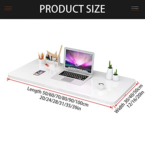 Table pliante murale pour petits espaces et bureau à abattant