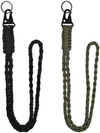 Volumoon 2 Pièces Lanière En Paracorde Robuste Lanières Tressées