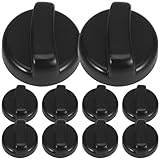 HEMOTON 10 Stück Ersatzknöpfe für Gas Terrassenheizstrahler Kunststoff Drehknopf mit 8mm Buchse...