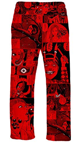 Ripple Junction Junji Ito Adult Eyes Pattern Lounge Pant2