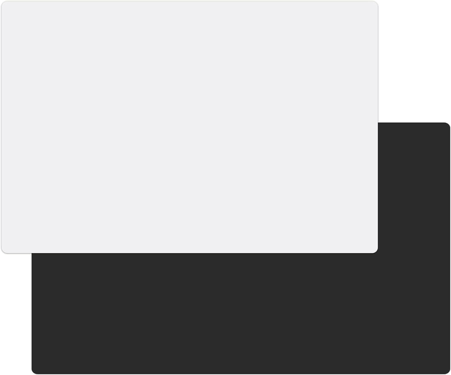 Ewen 2Pcs Silicone Mats for Kitchen Counter 35.6x23.5 Inch & 39.4X23.5 Inches 2MM Thick Heat Resistant Placemats Extra Large Silicone Mat Non-Stick Pastry Mat Glass Top Stove Cover Counter Protector