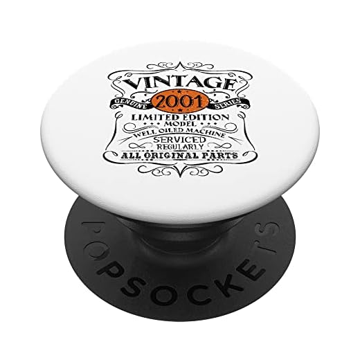 Vintage 2001 21 regalo de cumpleaños hombres mujeres diseño original PopSockets PopGrip Intercambiable