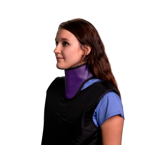Image of Thyroid Shield Radiation Protection, 0.5mm Lead Equivalency, One Size, Purple
