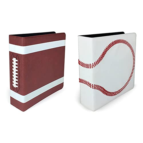 Flash Deals - 50% OFF BCW 3 Premium Album - Football Collectors Edition, Brown & Baseball 3-Ring Binder,Black Felt Liner Greatest Product BCW 3 Premium Album - Football Collectors Edition, Brown & Baseball 3-Ring Binder,Black Felt Liner