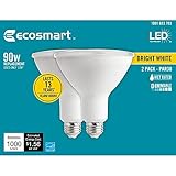 Ecosmart 90-Watt Equivalent PAR38 Dimmable Energy Star Flood LED Light Bulb Bright White (2-Pack)