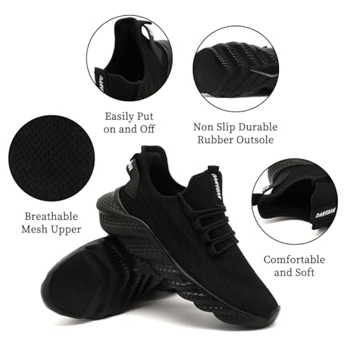 Image of DLWKIPV Womens Slip on Walking Tennis Shoes for Women Work Running Athletic Gym Sports Sneakers Lightweight Casual Shoe