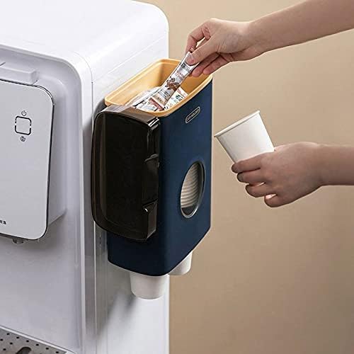 Barrel Type Punch-free Dust-proof Visual Household Cup Taker Universal Disposable Paper Holder for Drinking Fountains