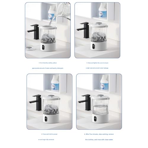 Laveuse compacte pour vêtements de bébé et voyage mini machine à laver mobile - 5