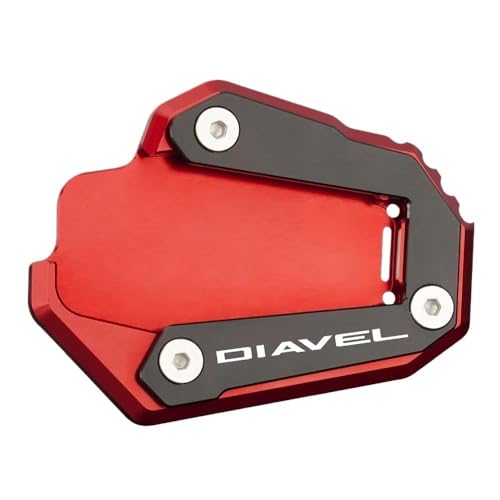 Support latéral agrandisseur Diavel 1260 fini la moto qui s'enfonce