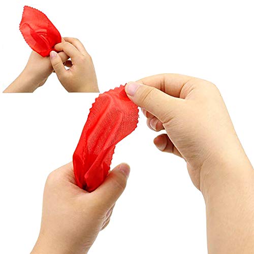 Broadfashion Zaubertrick Daumenspitze – Verschwindende Rote Seide, Nahaufnahme Magic Requisite